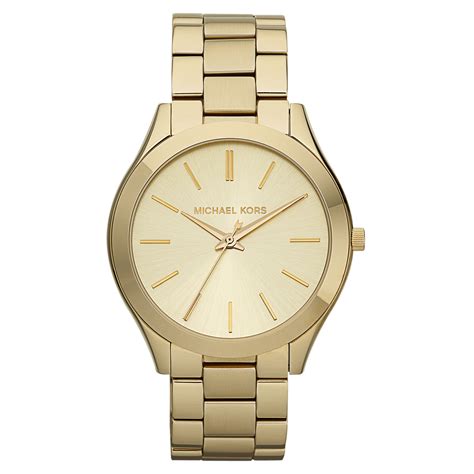 michael kors slim runway pavé gold tone watch|Michael Kors women's watch.